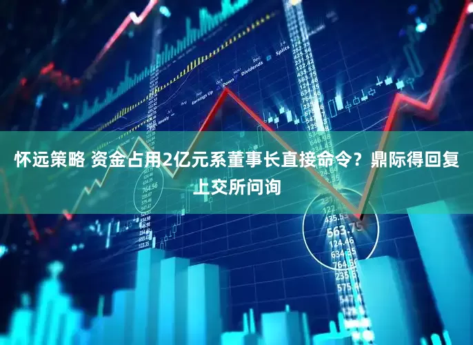 怀远策略 资金占用2亿元系董事长直接命令？鼎际得回复上交所问询